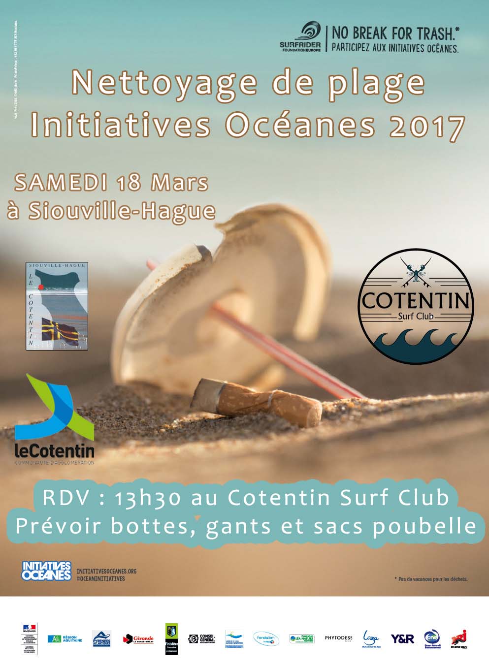 INITIATIVES OCEANES 2017 avec le CSC et la mairie de SIouville-Hague INITIATIVES OCEANES 2017 avec le CSC et la mairie de SIouville-Hague