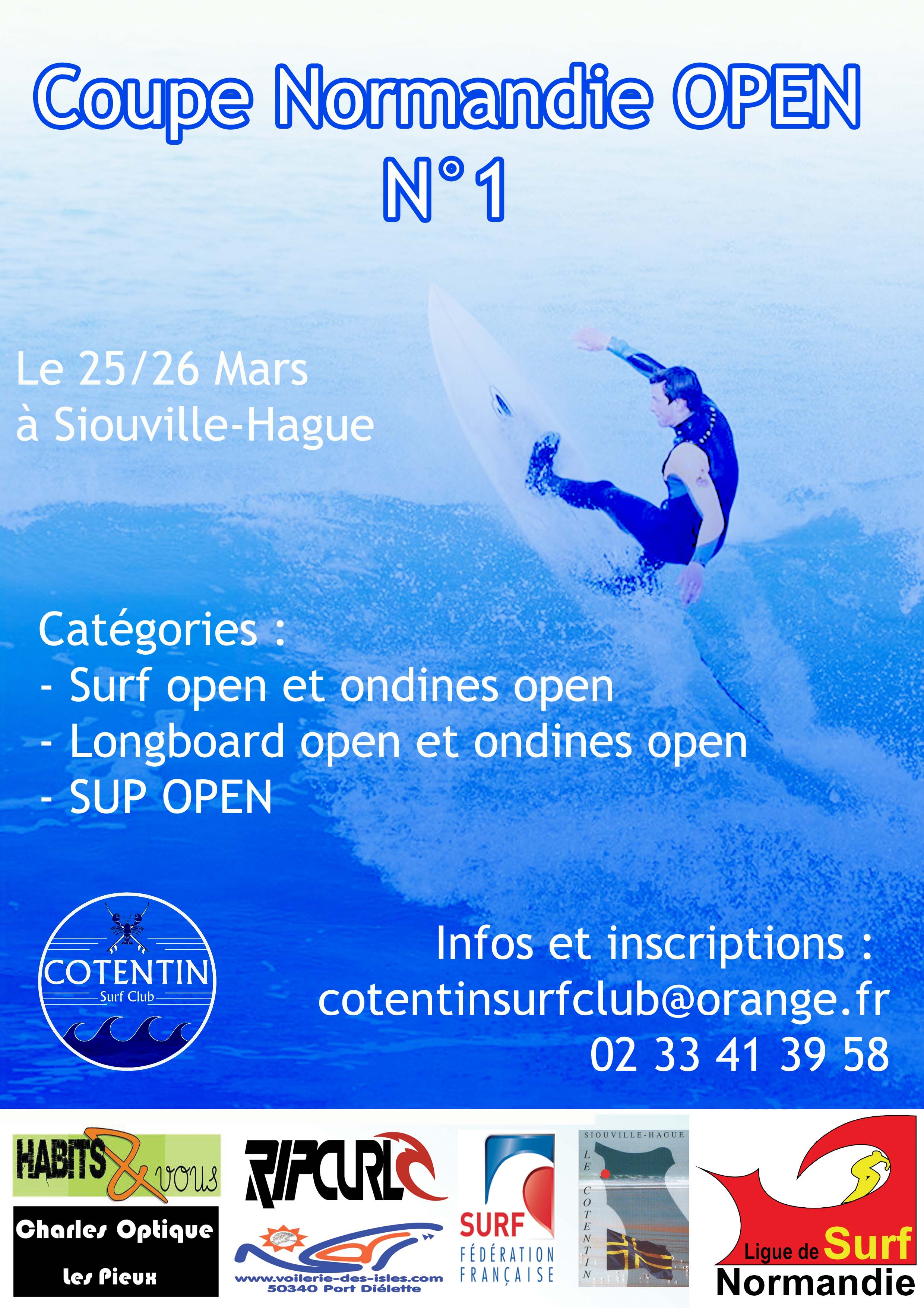 Coupe de surf de Normandie N°1 à Siouville-Hague Coupe de surf de Normandie N°1 à Siouville-Hague