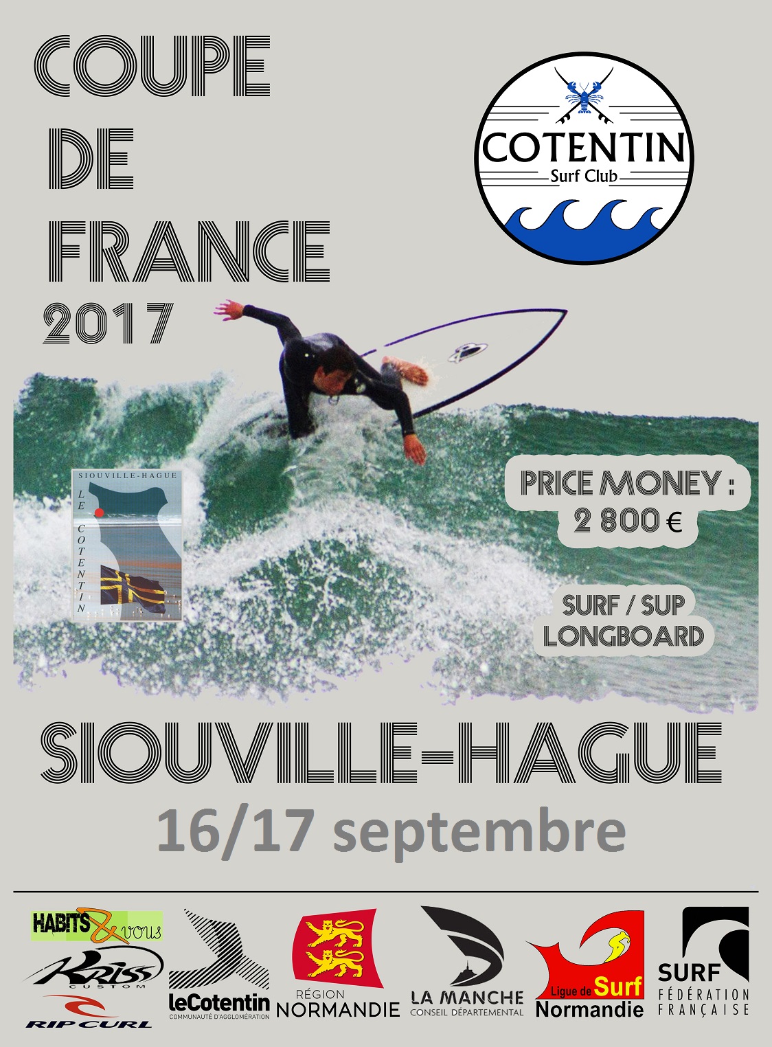 Coupe de France SURF LONGBOARD SUP Cotentin Surf Club