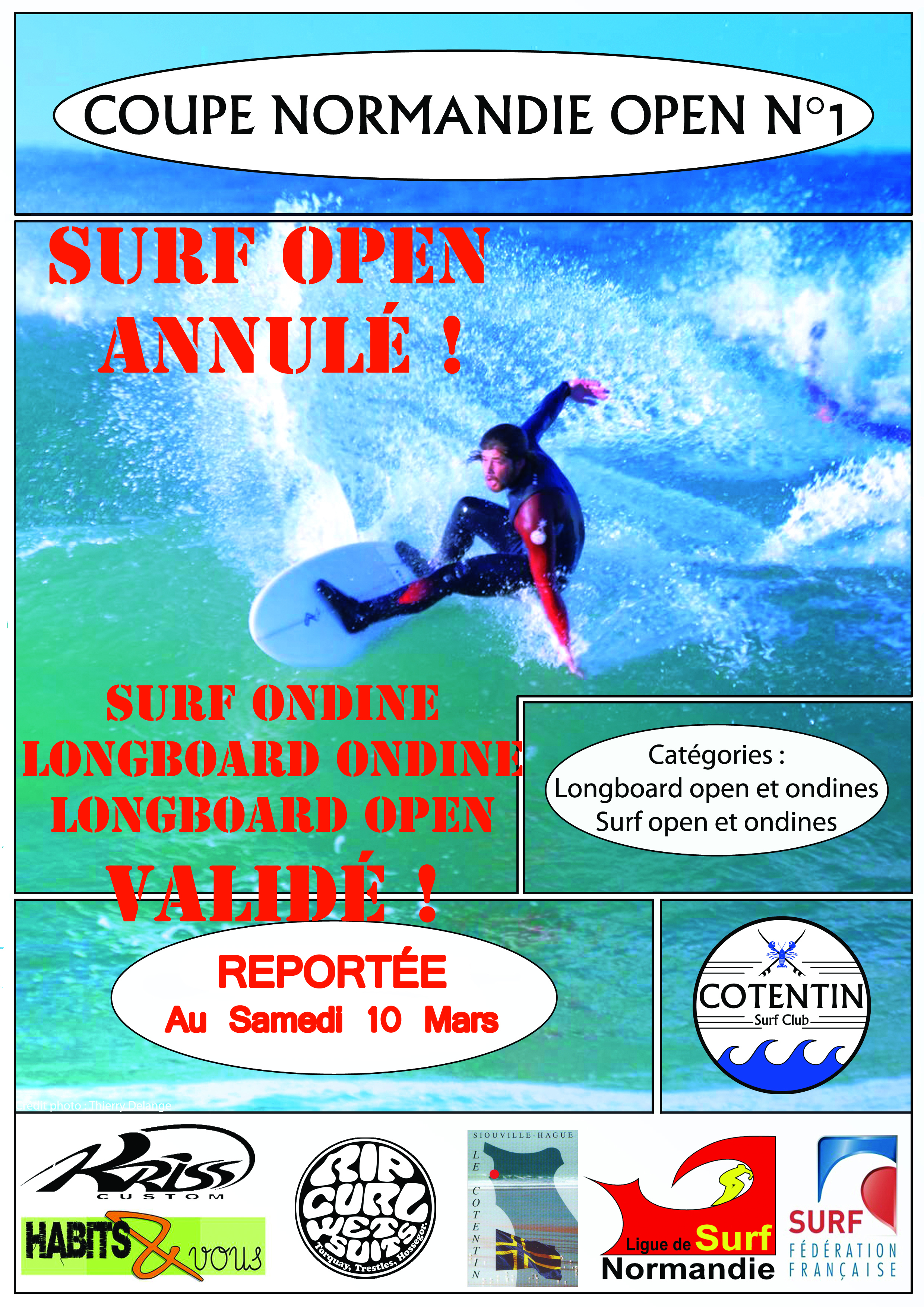 Coupe Normandie N°1 catégorie SURF OPEN ANNULÉ
