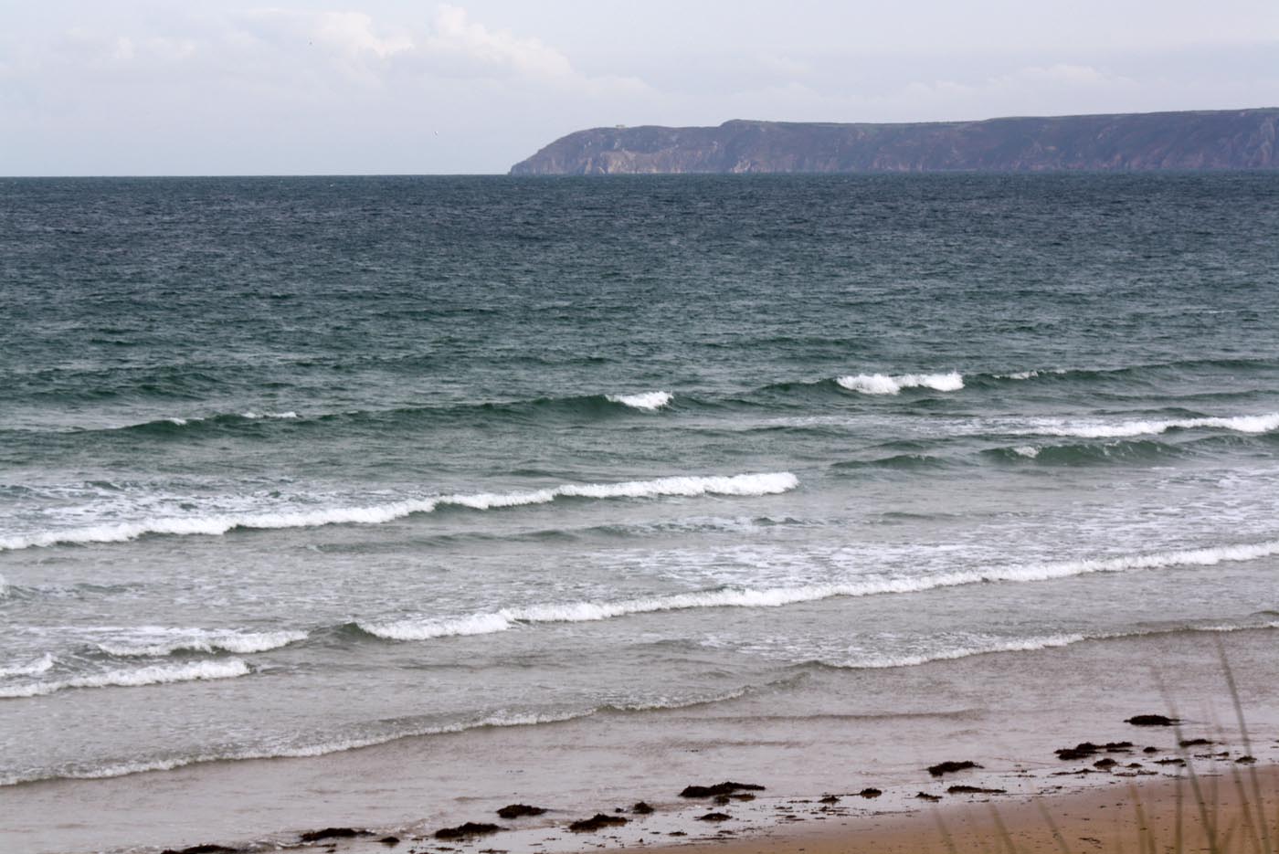 Petite houle courte ventée qui surf….