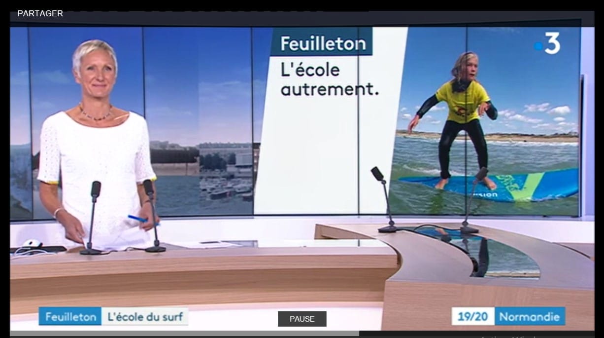 Section surf et sauvetage Collège de Famanville sur France 3 Section surf et sauvetage Collège de Famanville sur France 3