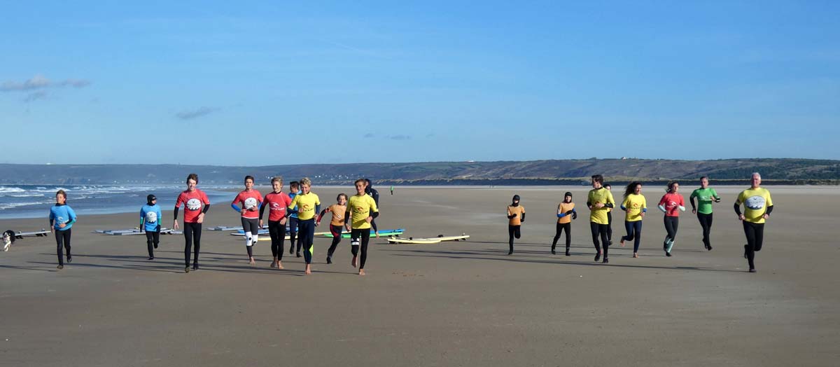 Les entraînements du Cotentin Surf Club Novembre Décembre 2018