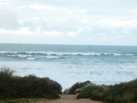 Houle et vent de secteur Ouest