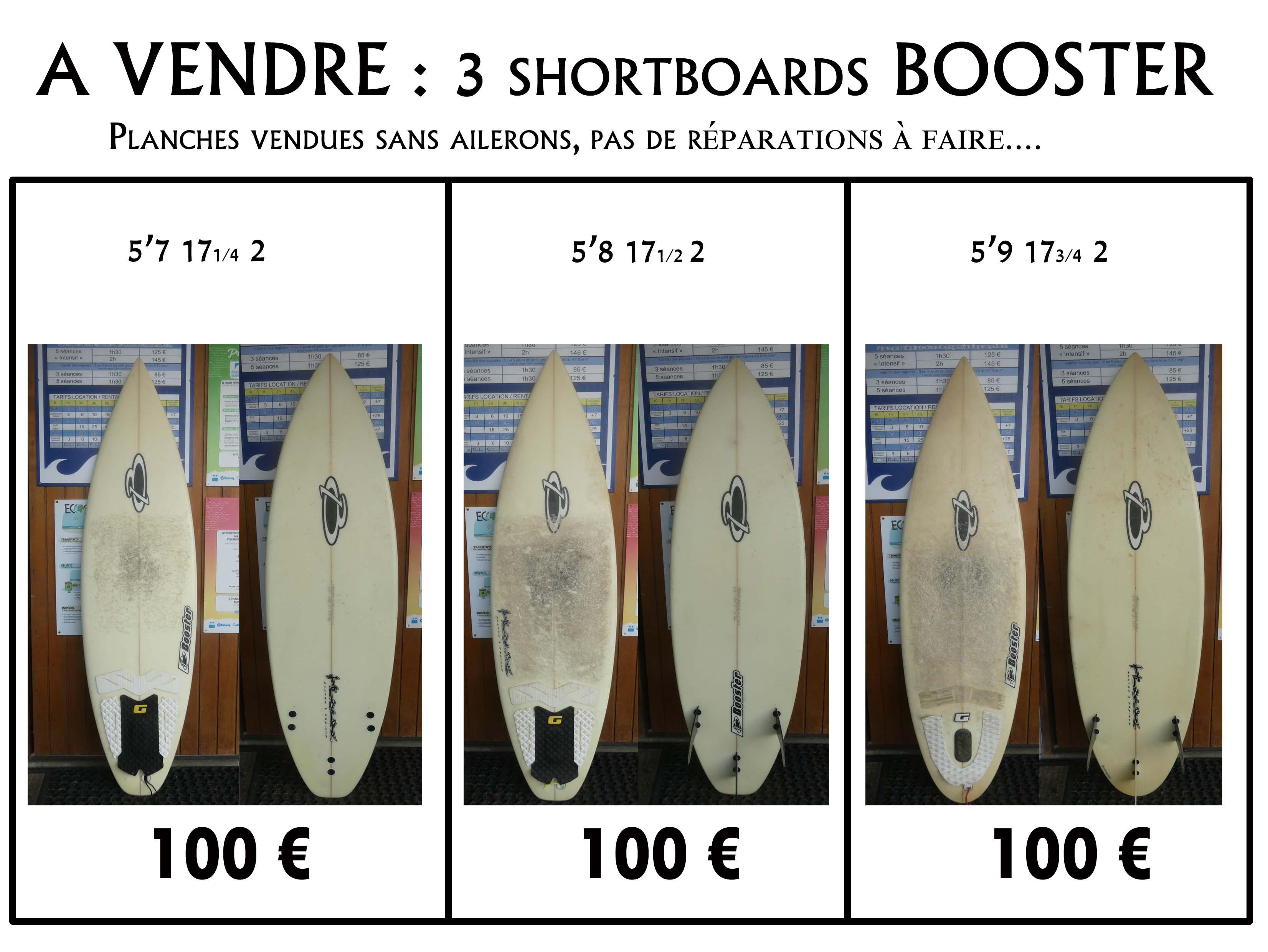 Planches Booster à vendre Planches Booster à vendre