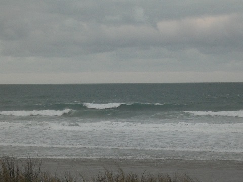 Houle longue et consistante, vent de Nord