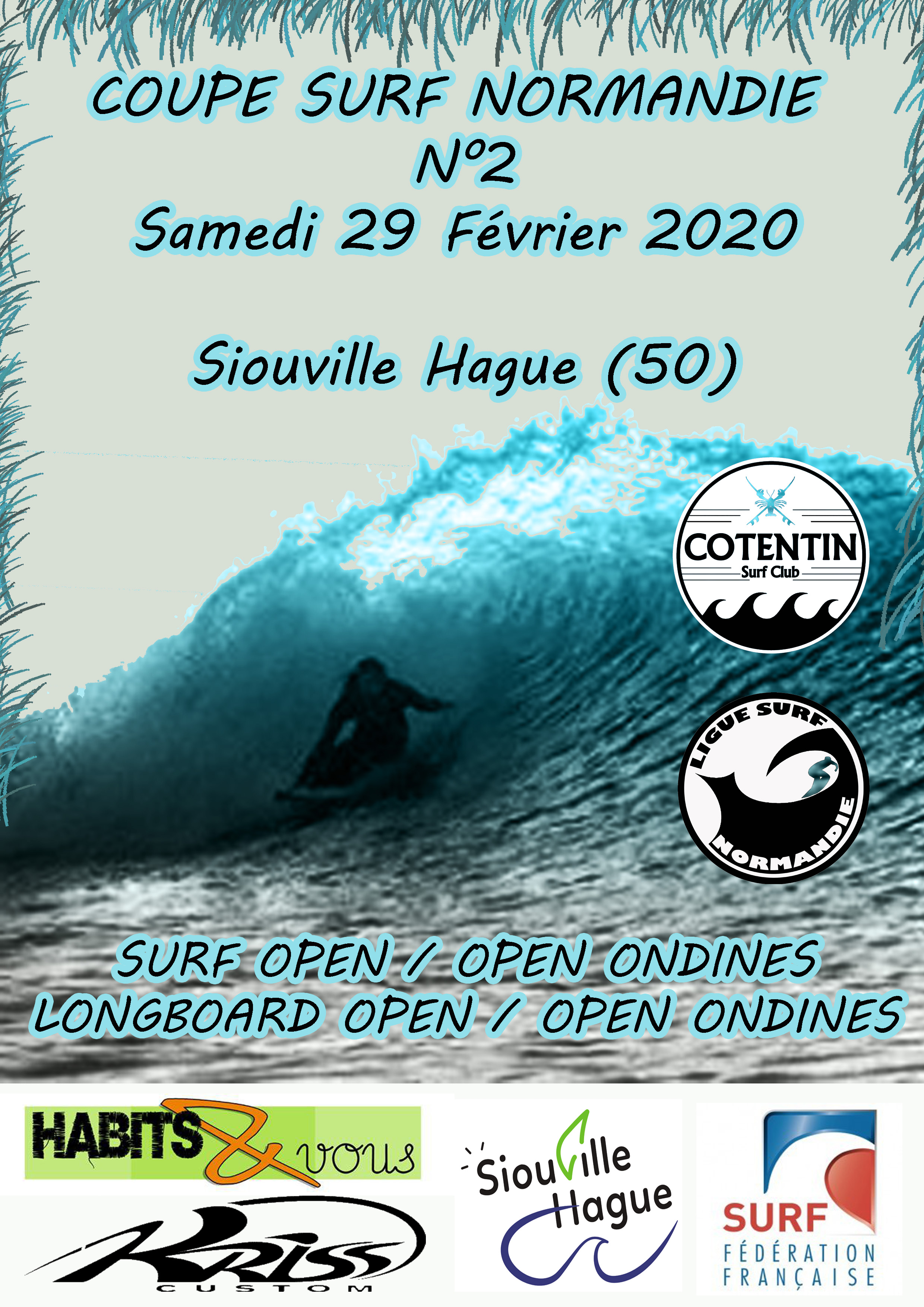 COUPE SURF / LONGBOARD NORMANDIE N°2 COUPE SURF / LONGBOARD NORMANDIE N°2