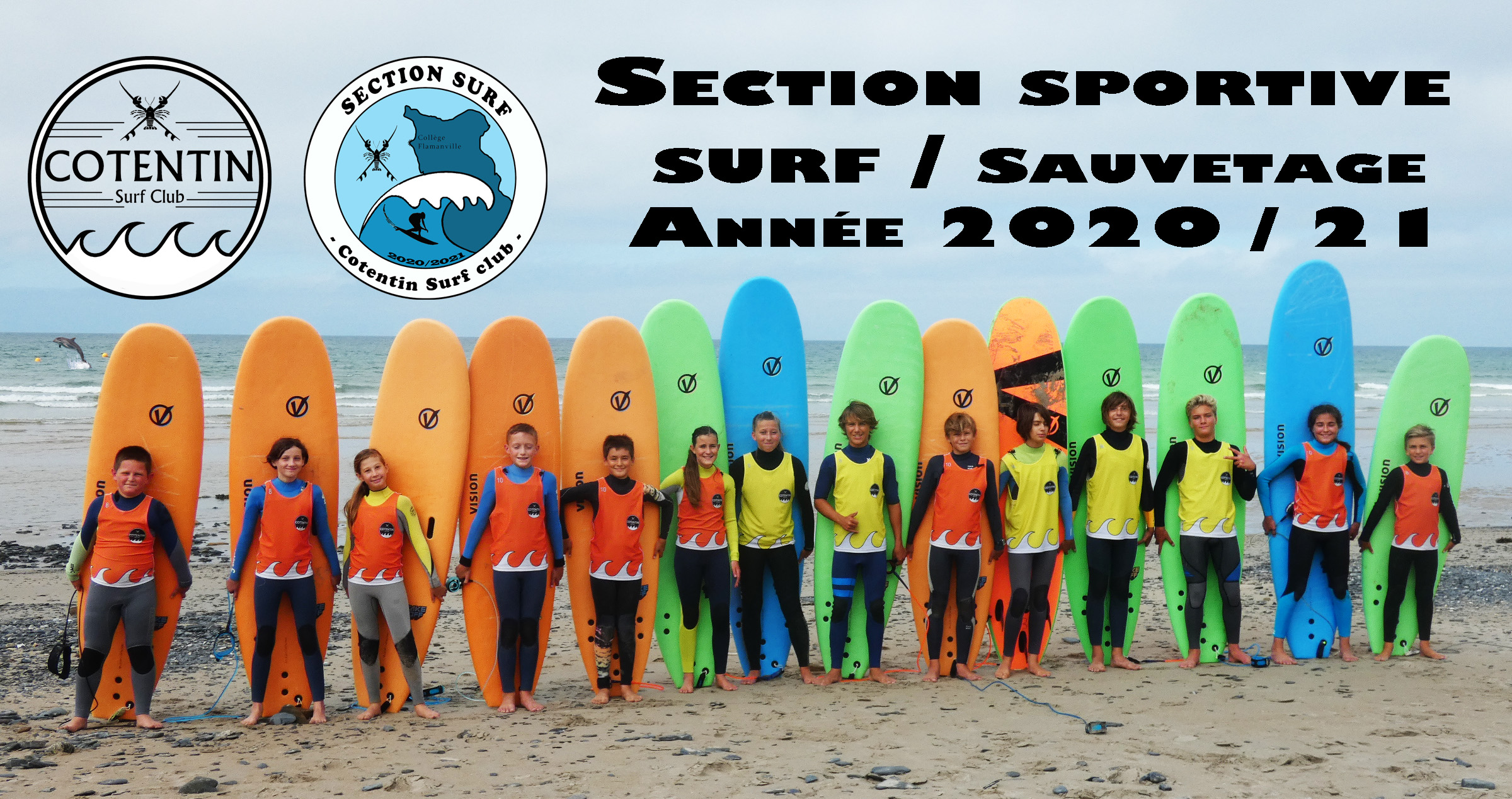 Rentrée pour la section surf / sauvetage collège de Flamanville