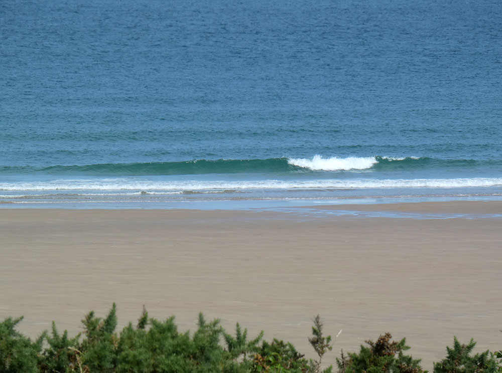 Petites vagues vent sud sud ouest en baisse