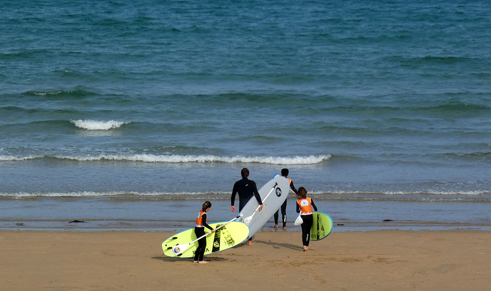 Pas de vagues aujourd’hui vent Nord ouest faible à modéré