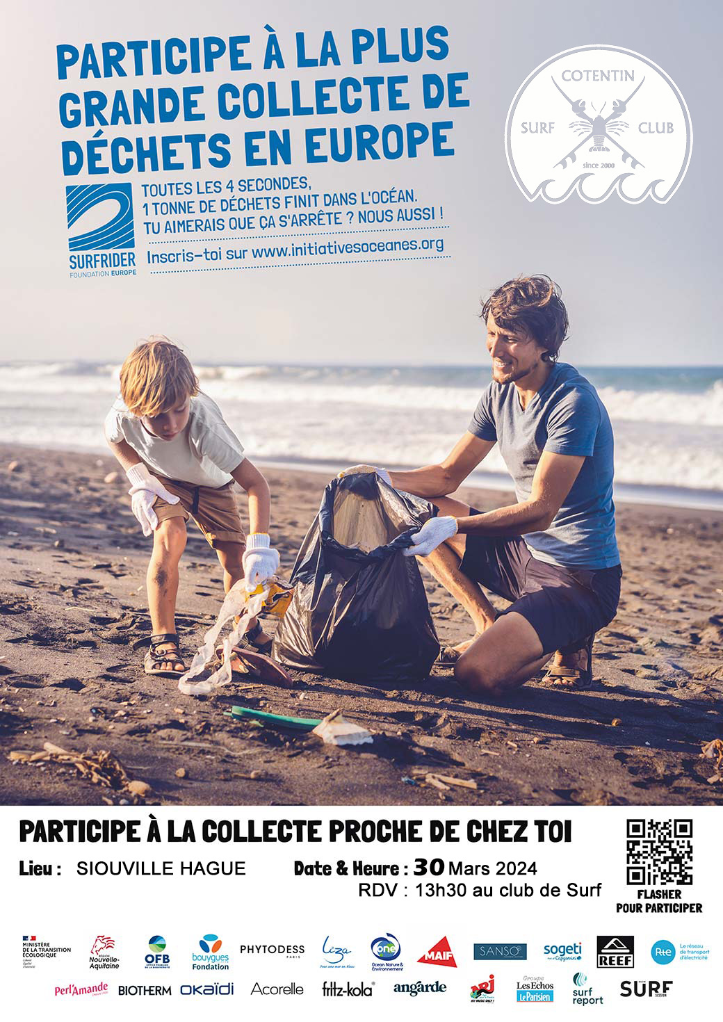 Nettoyage de plage Siouville Hague Samedi 30 Mars