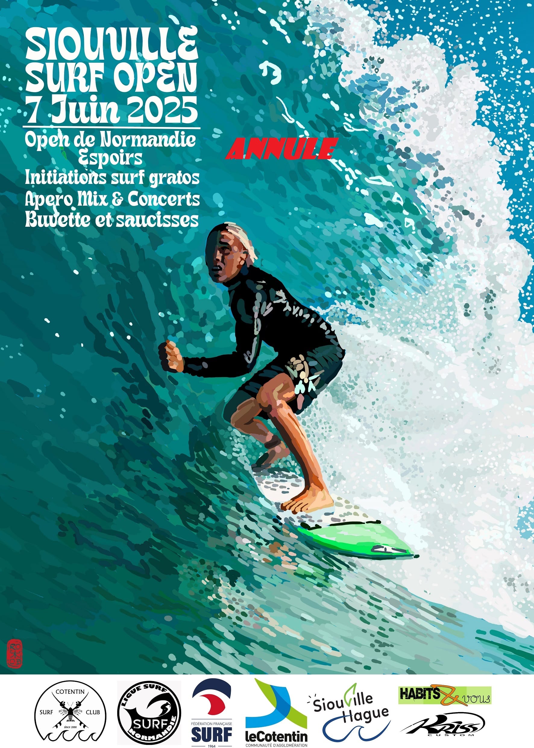 Siouville Surf Open annulé Siouville Surf Open annulé