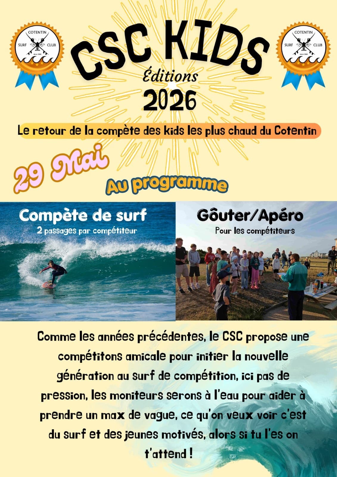 Entre vagues, jeux et encouragements : l’esprit CSC Kid’s Entre vagues, jeux et encouragements : l’esprit CSC Kid’s